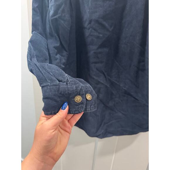 St Johns Bay Flannel Lined Navy Chore Barn Coat - Picture 7 of 10